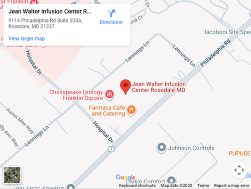 Get Directions to Jean Walter Infusion in Rosedale, MD