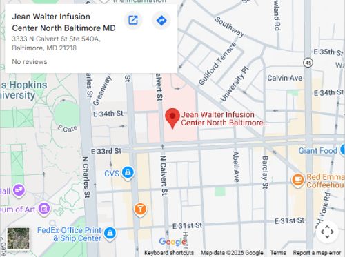 Directions From Your Location to  Jean Walter Infusion in North Baltimore, MD