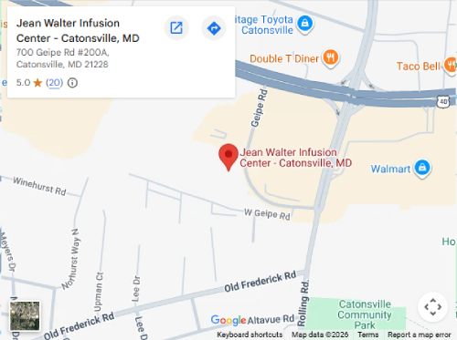 Directions to Jean Walter Infusion in Catonsville, MD