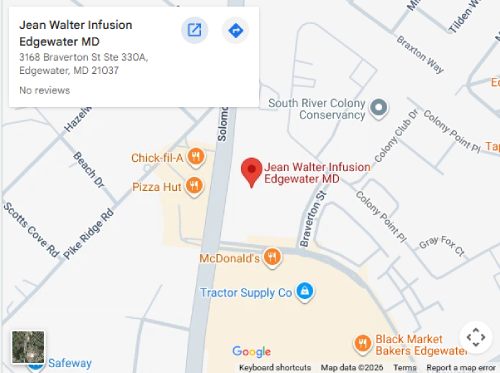 Directions From Your Location to  Jean Walter Infusion in Edgewater, MD