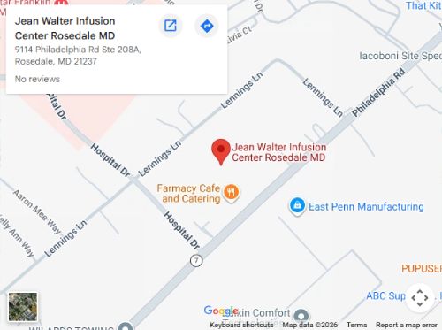 Directions From Your Location to  Jean Walter Infusion in Rosedale, MD